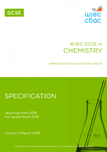WJEC GCSE Chemistry Spec